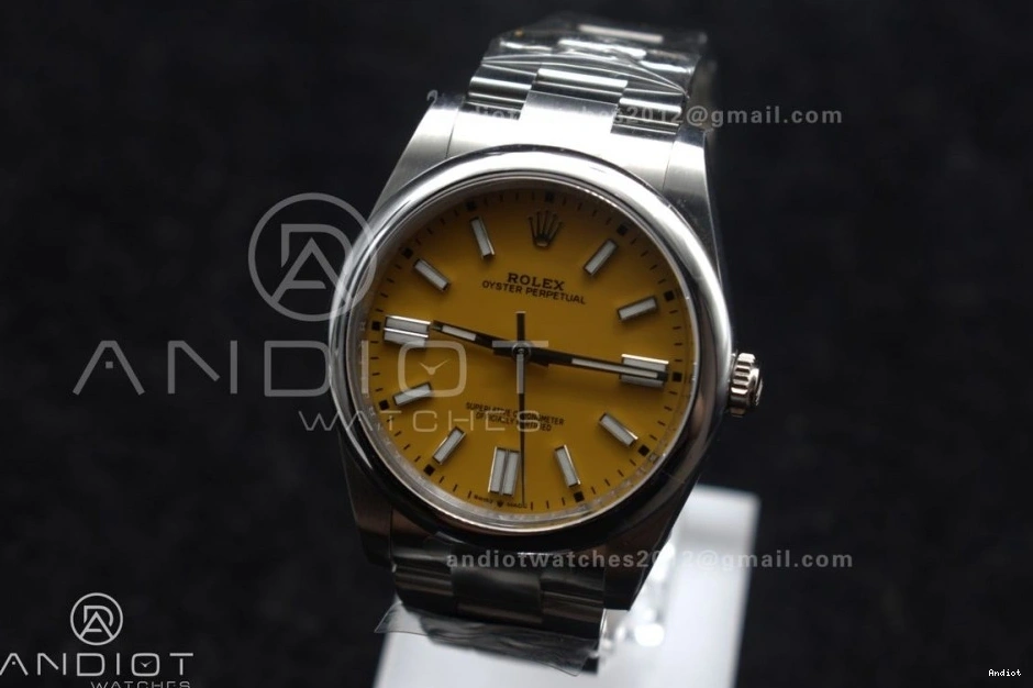Dial 904L 124300 Clean Steel Perpetual Oyster VR3230 Edition Best Yellow 41mm 1:1 0322